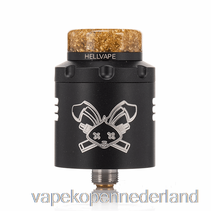 Vape Nederland Hellvape Dead Konijn V3 24mm Rda Mat Zwart (wit Logo)